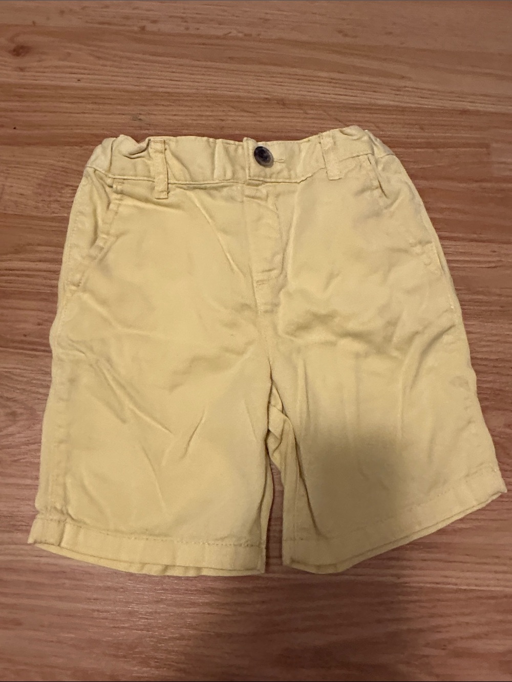 Light Yellow Kids Bermuda Shorts - Tailored Casual